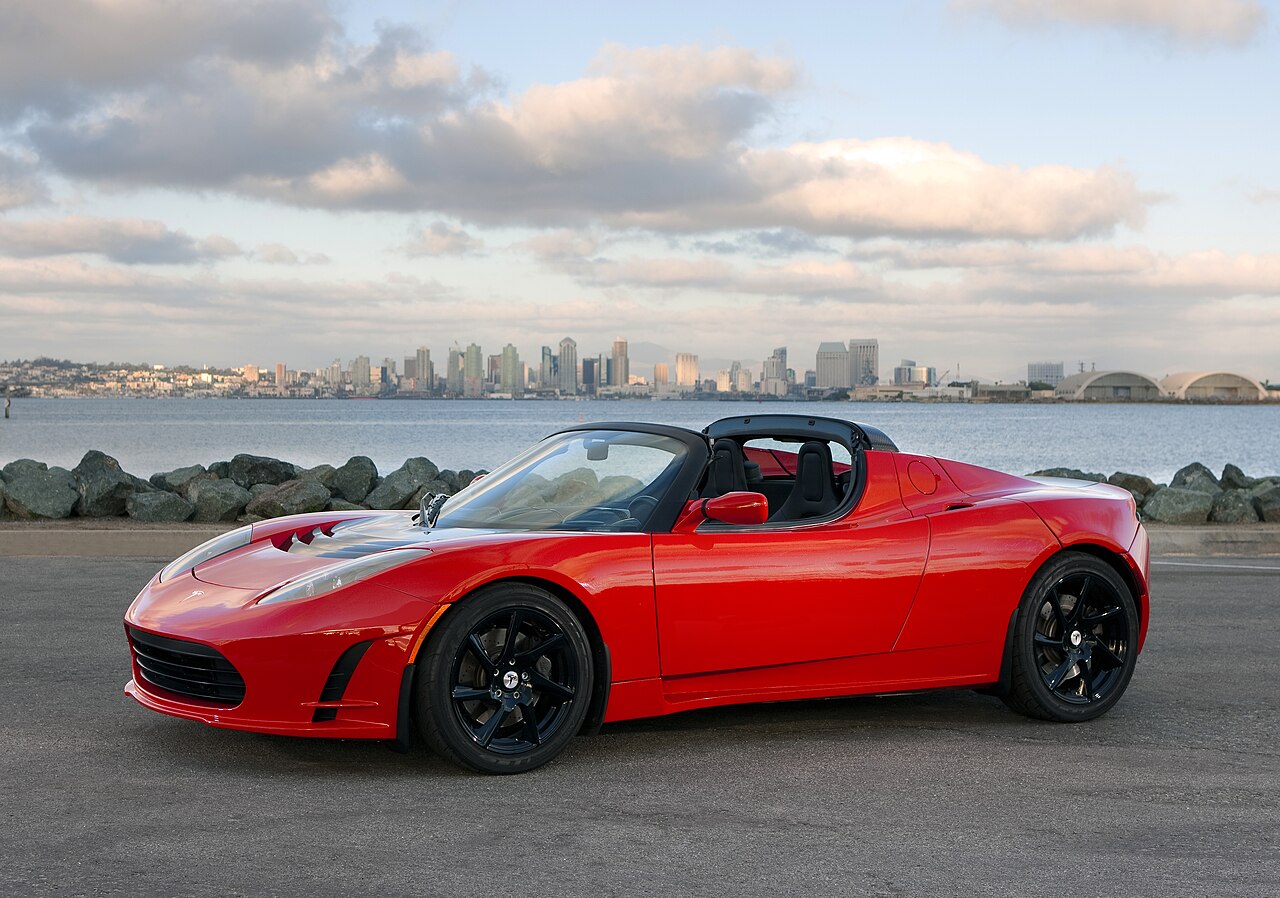 2008 Tesla Roadster Base in studio shot